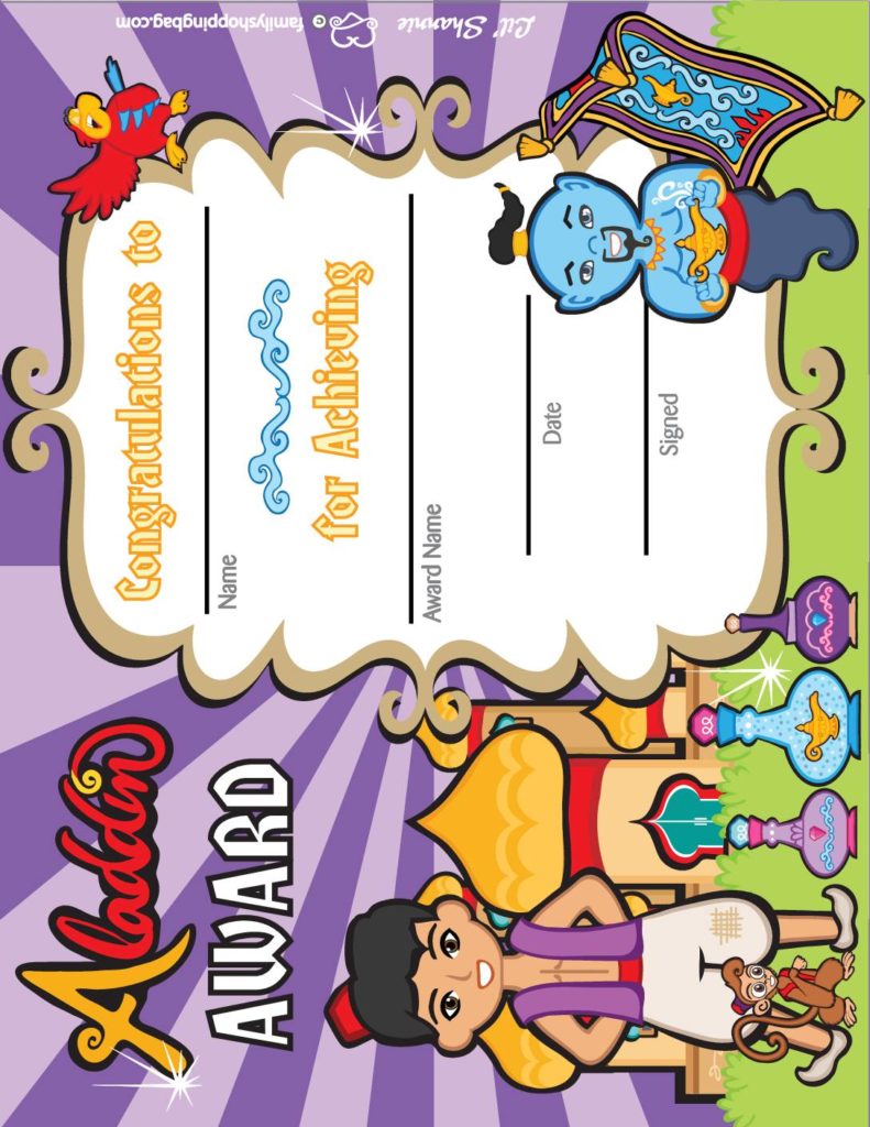Award Aladdin  pdf
