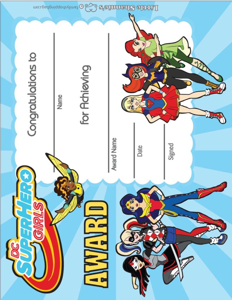 Award DC Super Hero Girls  pdf