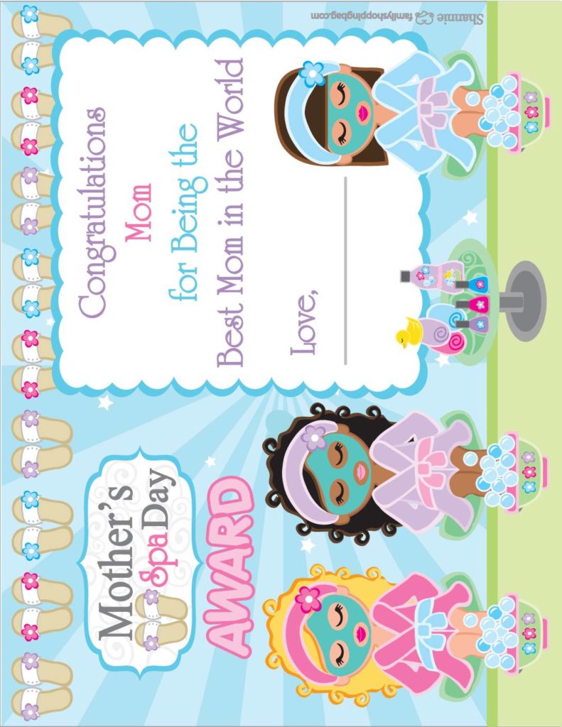 Award Moms Spa Day  pdf