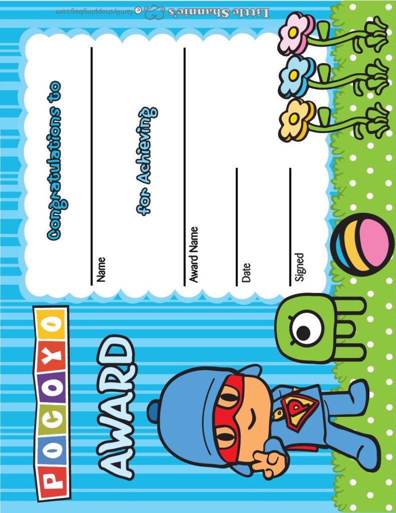 Award Pocoyo  pdf