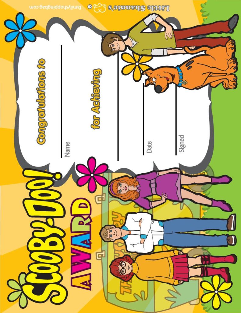 Award Scooby Doo  pdf
