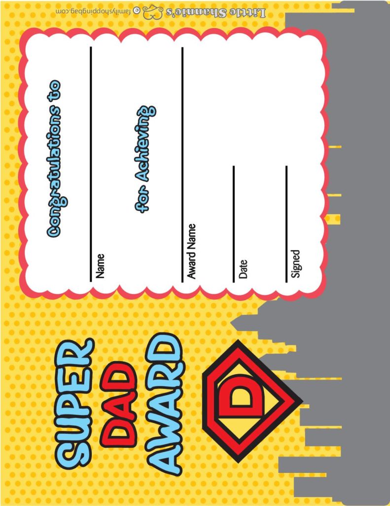 Award Super Dad  pdf