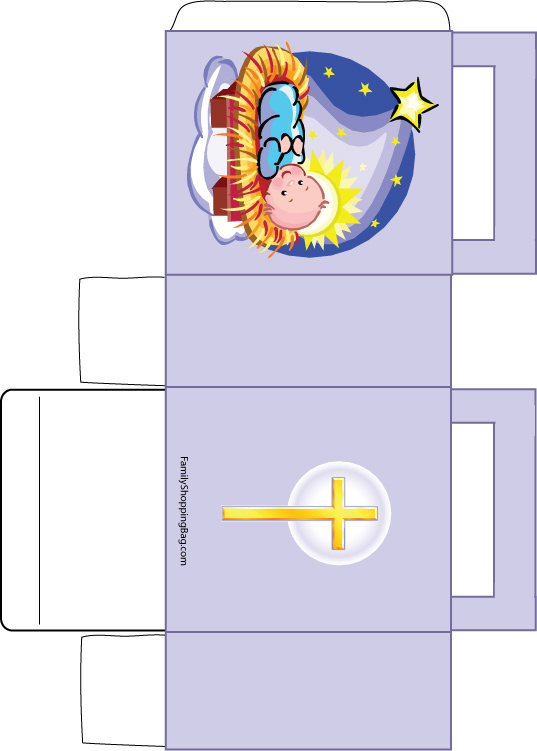 Baby and Cross Favor Box