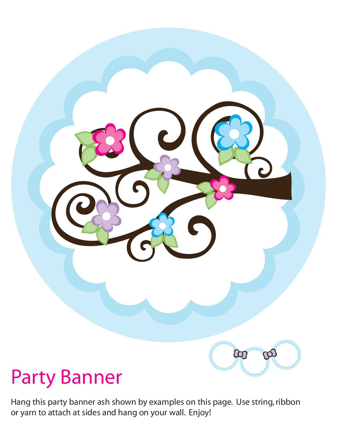 Banner end2 Mothers Day Party Banners