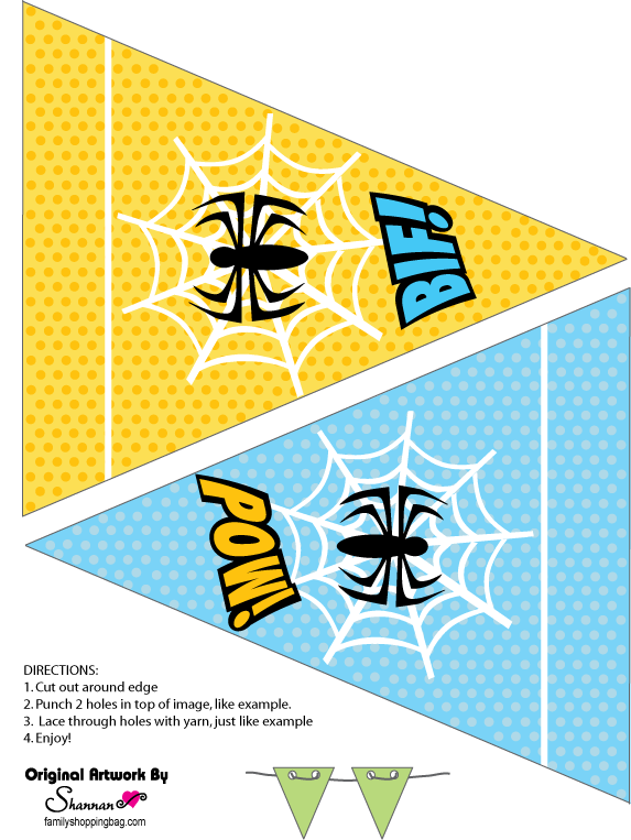 Spider Man Banner Party Decorations