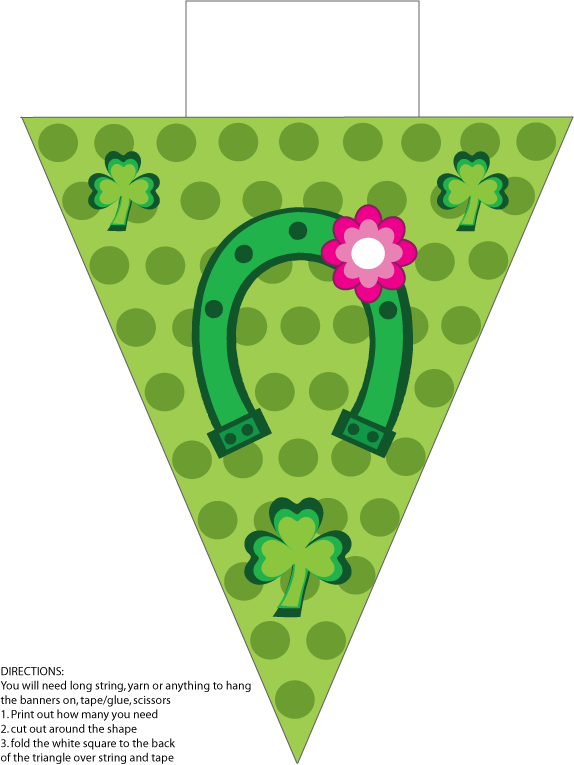 Banner 3 St. Patricks Day printable Party Decorations