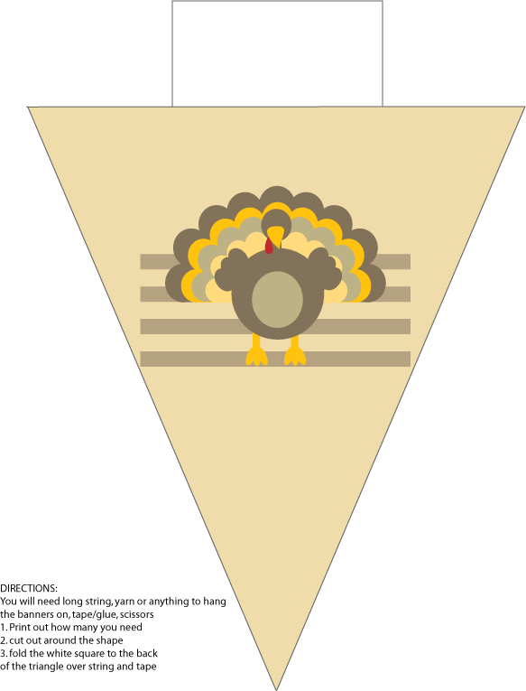 Banner 3 Thanksgiving Party Decorations