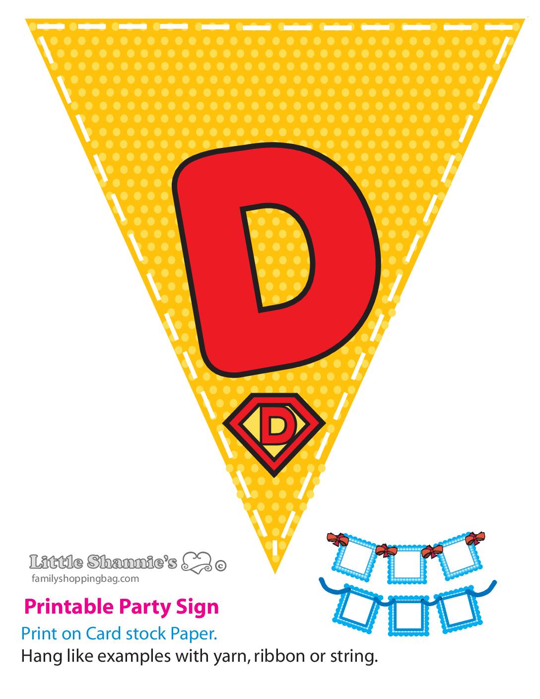 Banner D Super Dad Party Banners