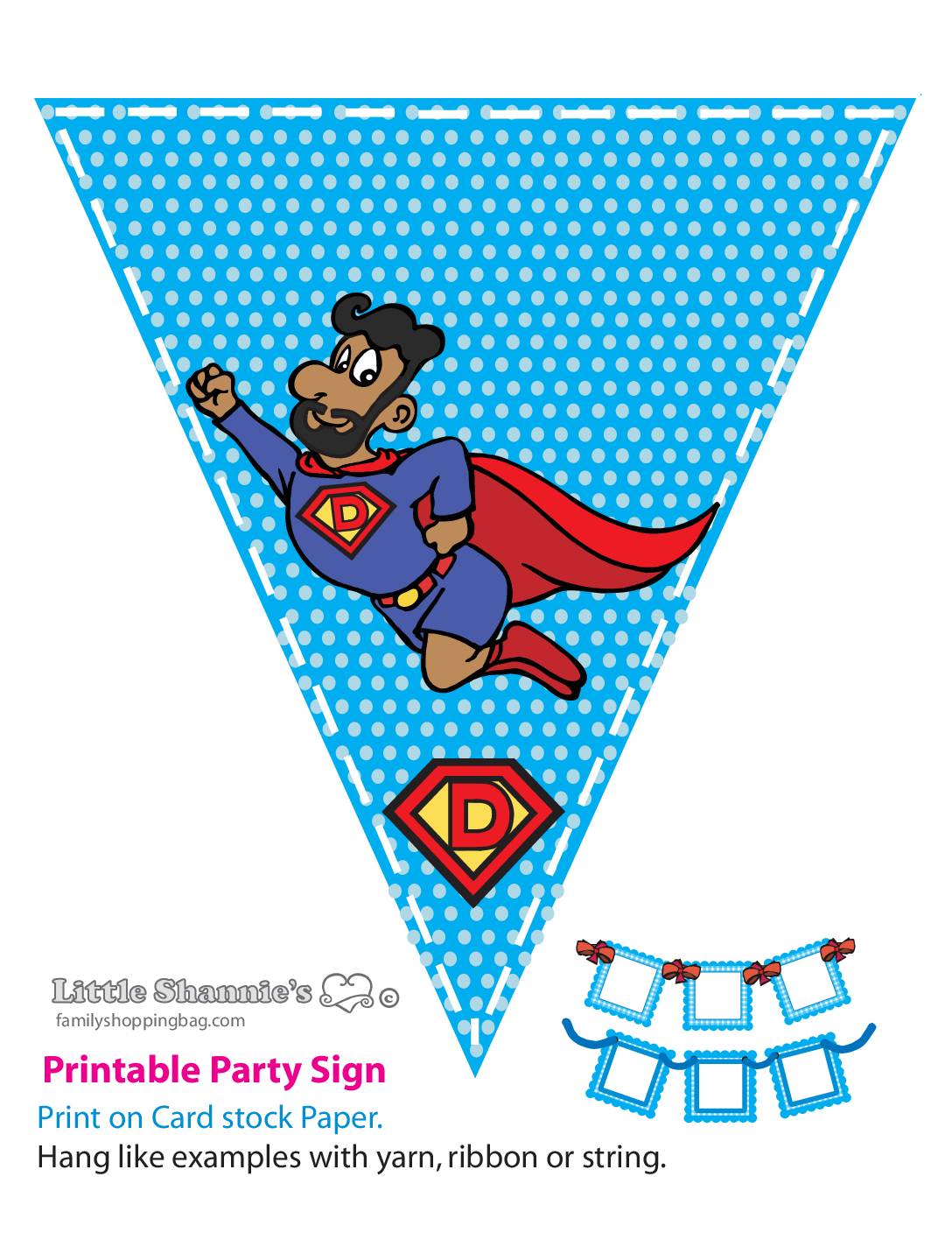 Banner Dad 2 Super Dad Party Banners