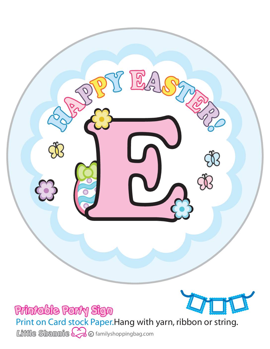 Banner E Mouse Easter Party Banners