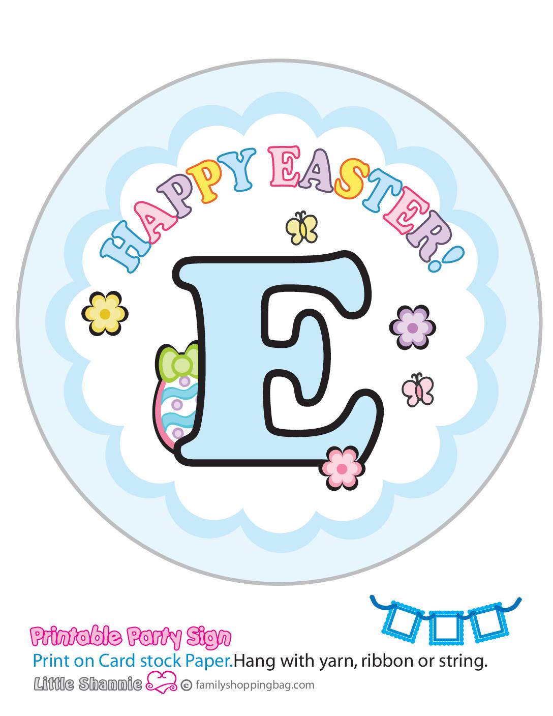 Banner E Mouse Easter Party Banners