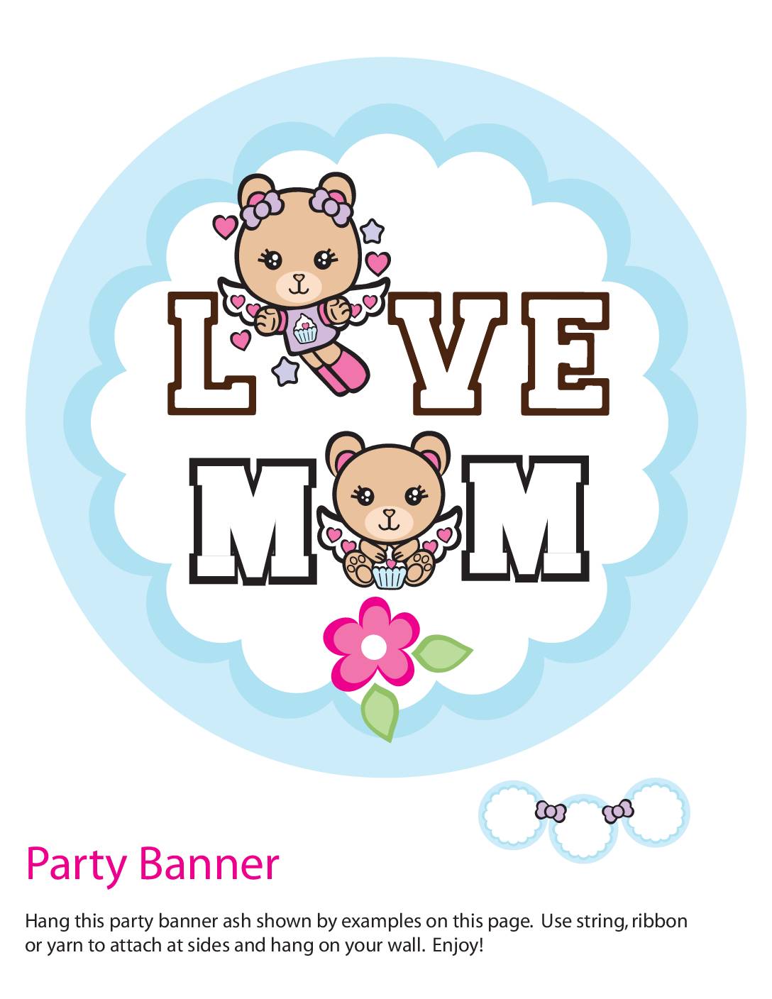 Banner End Mothers Day Party Banners