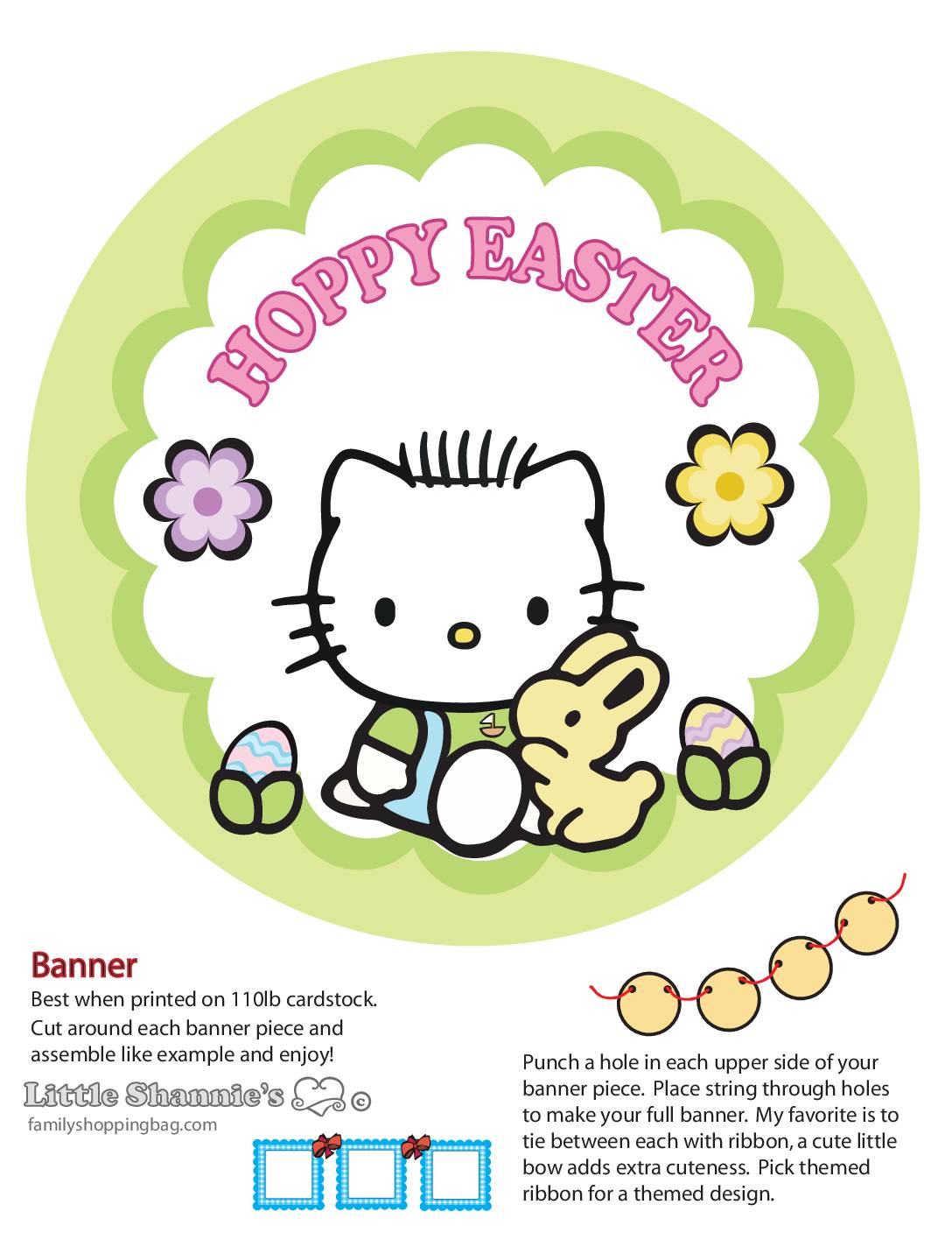 Banner Kitty2 Easter Party Banners