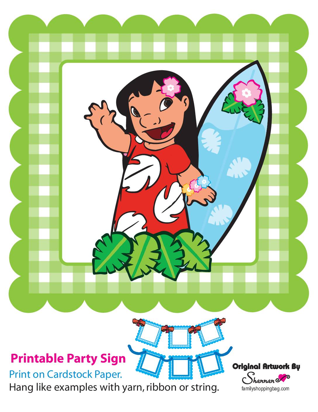 Banner  Lilo and Stitch Party Banners