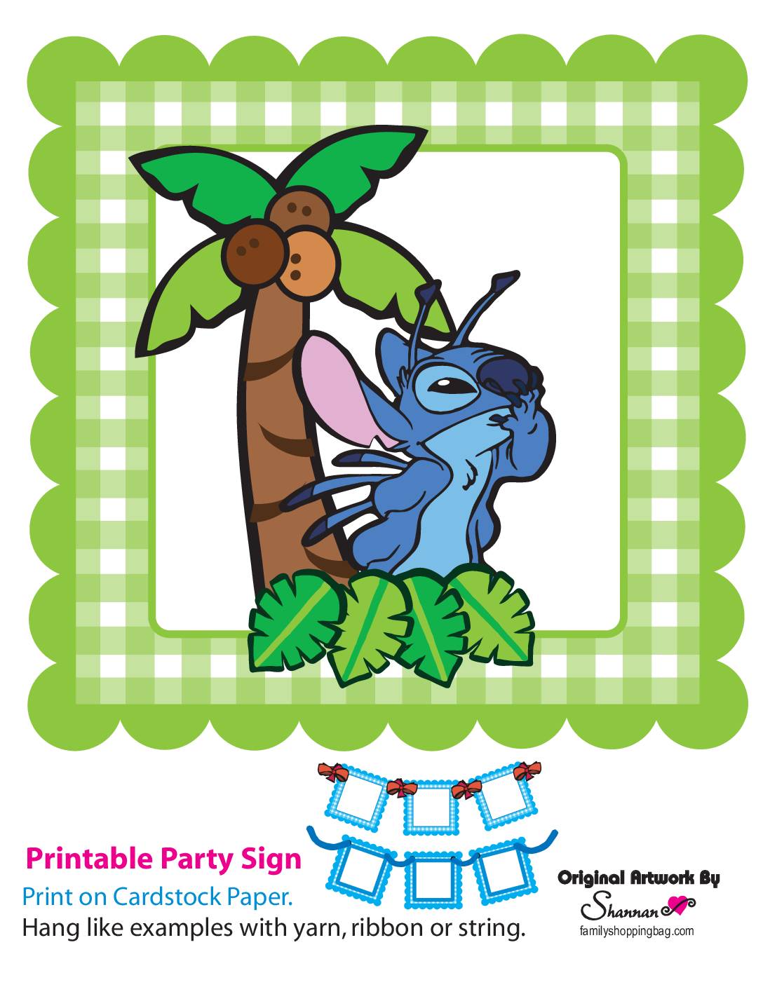 Banner Lilo and Stitch Party Banners
