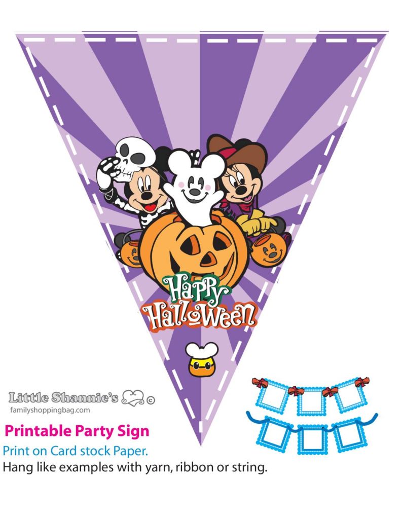 Banner Mickey Halloween  pdf