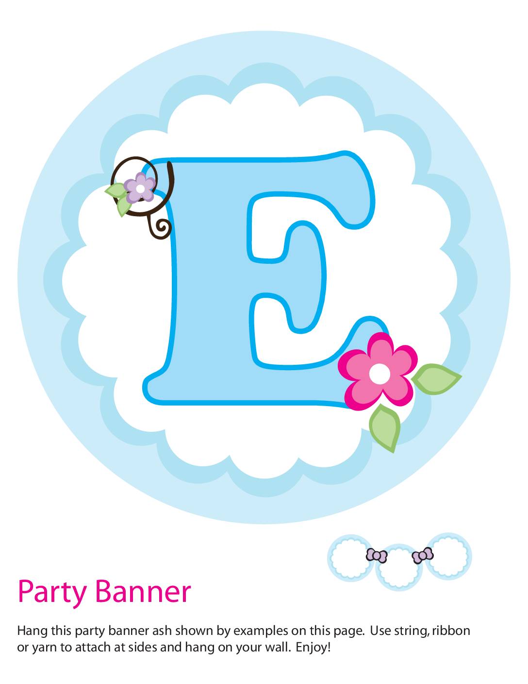 Banner e Mothers Day Party Banners