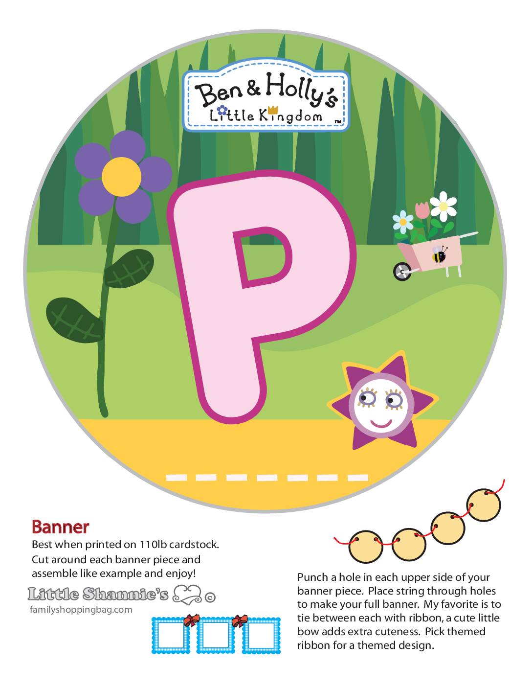 Banner P Ben & Holly Party Banners
