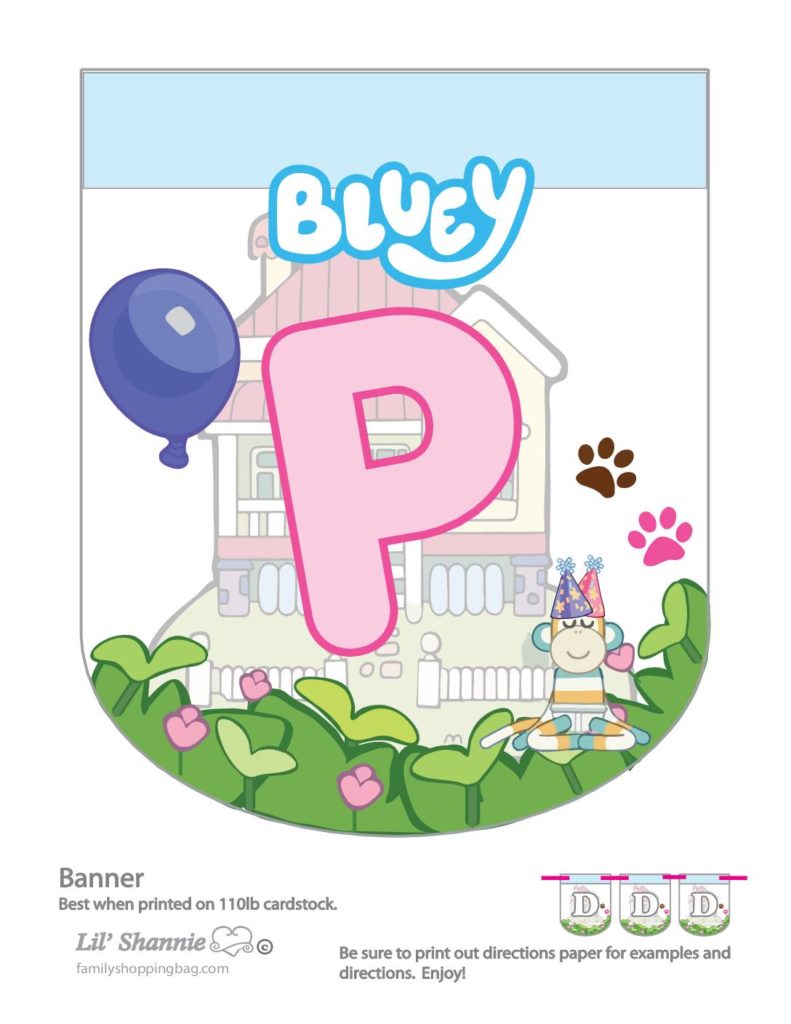 Banner P Bluey  pdf