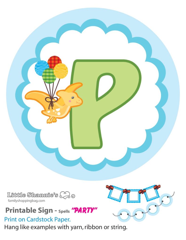 Banner P Dinosaur  pdf