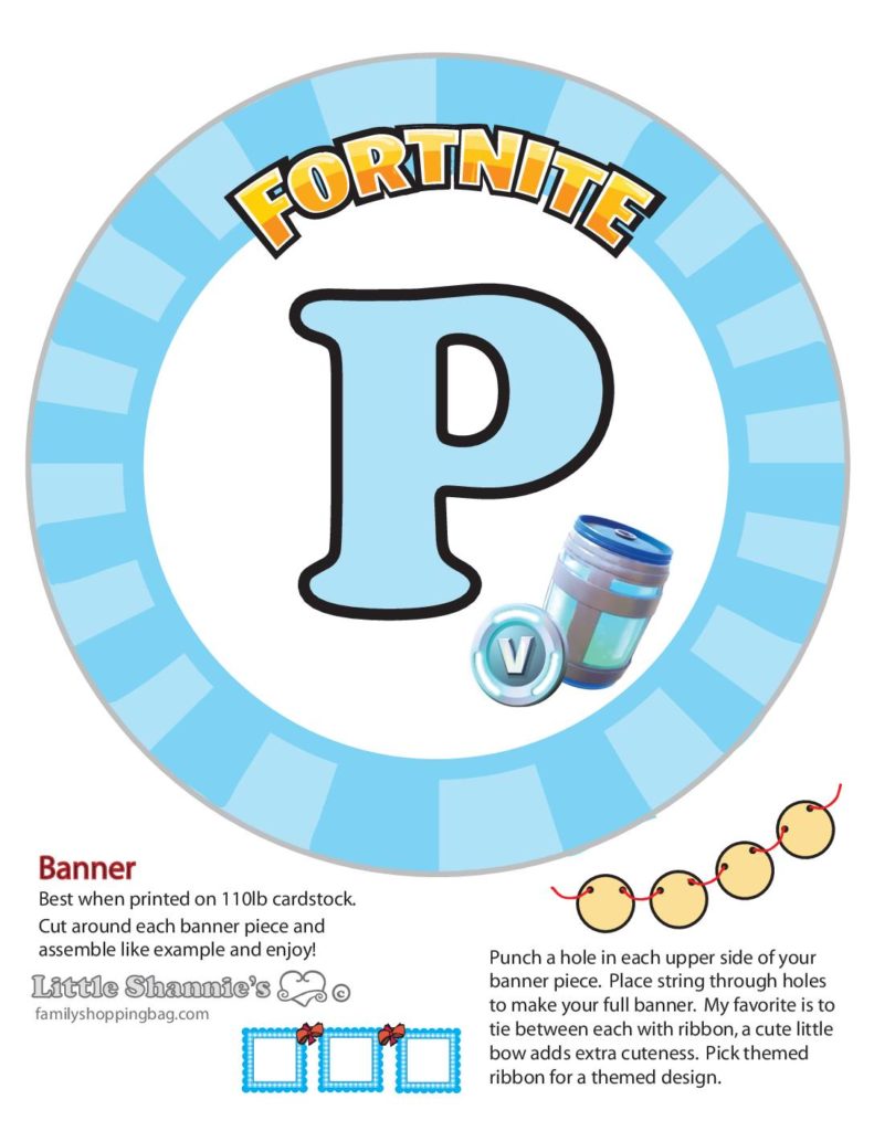 Banner P Fortnite  pdf