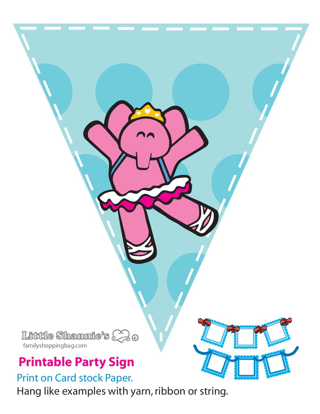 Banner Pink Pocoyo Party Banners