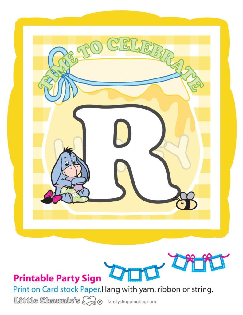 Banner Pooh Baby Shower  pdf