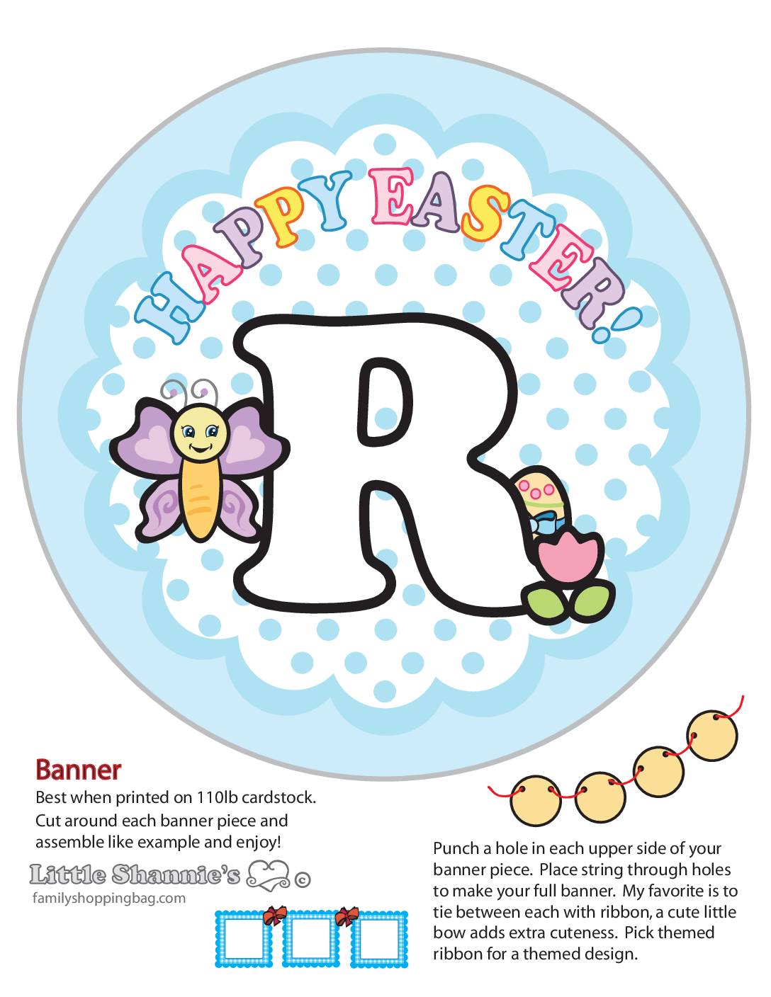 Banner R Easter Party Banners