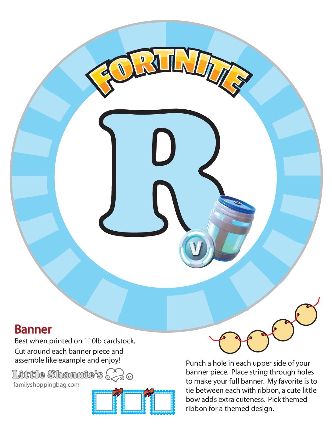 Banner R Fortnite Party Banners