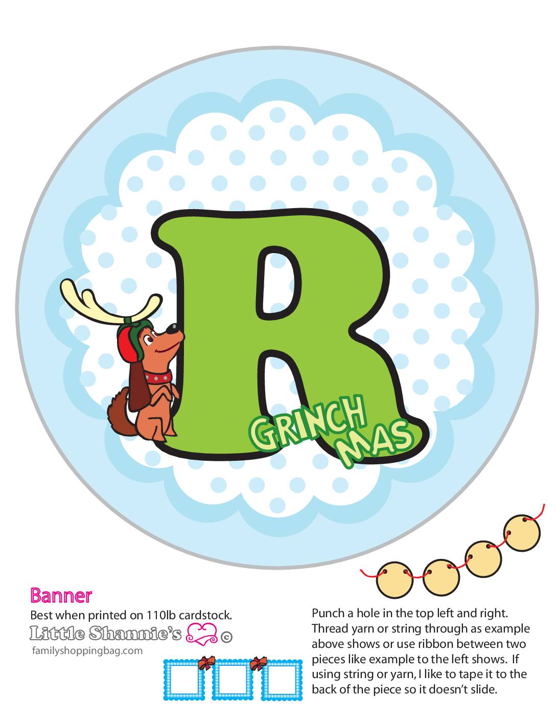 Banner R Right Grinch Party Banners