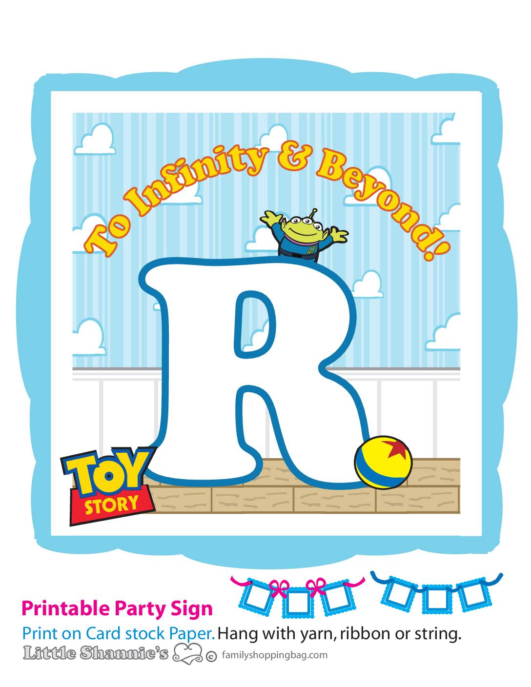 Banner R Toy Story Party Banners