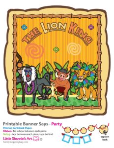 Banner Right Lion King