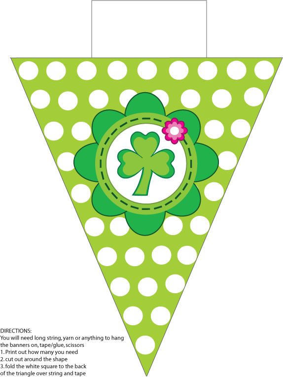 Banner St. Patricks Day printable Party Decorations