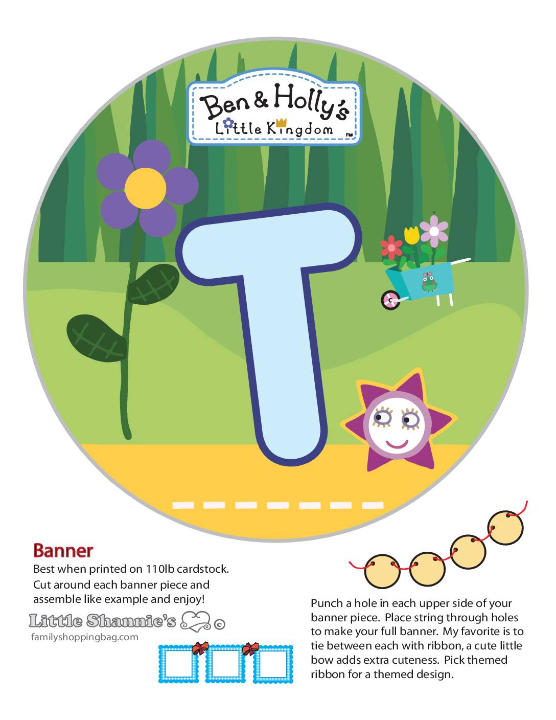 Banner T Ben & Holly Party Banners