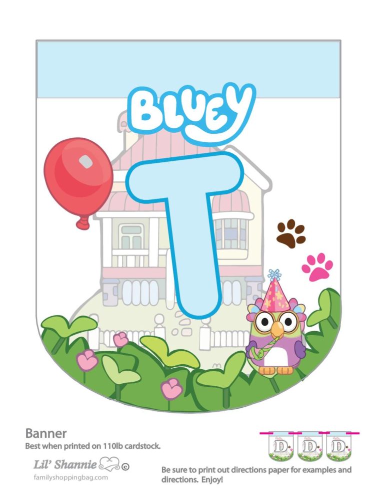 Free Printable Bluey Coloring Pages and More | Lil Shannie.com