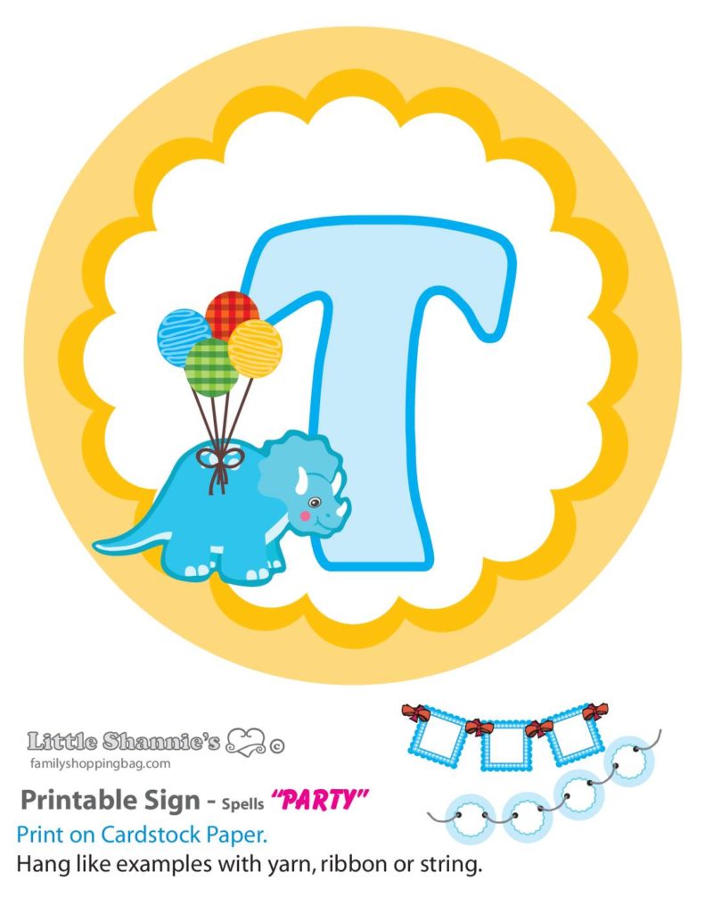 Banner T Dinosaur  pdf