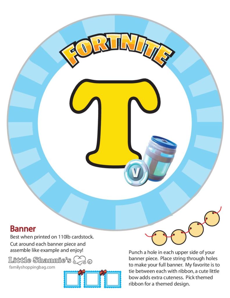 Banner T Fortnite  pdf
