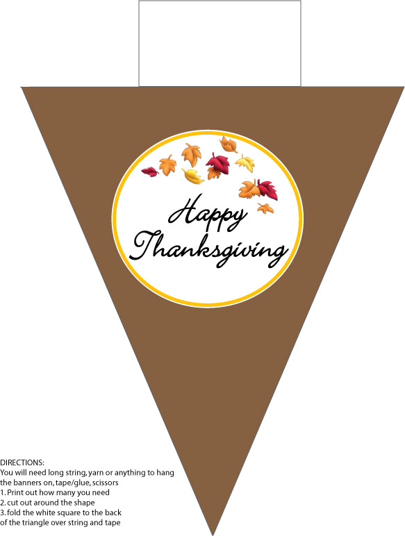 Banner Thanksgivings 4 Party Decorations