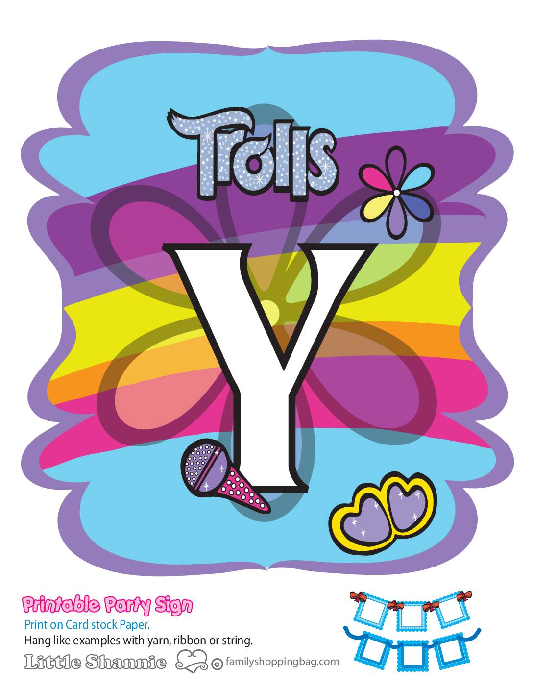 Banner Y Trolls Party Banners