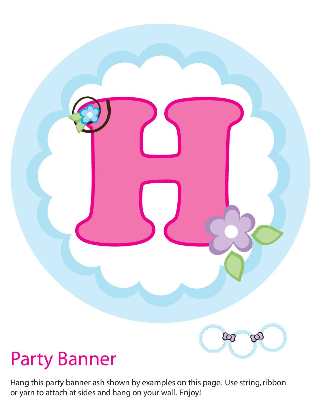 Banner h Mothers Day Party Banners