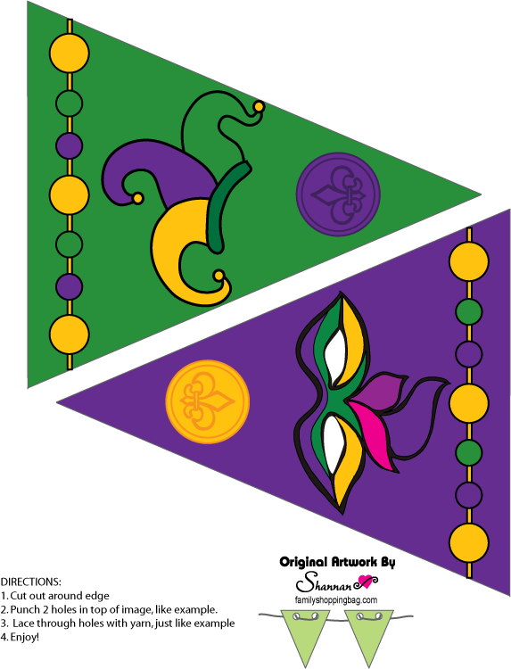 Banners Mardi Gras Party Decorations