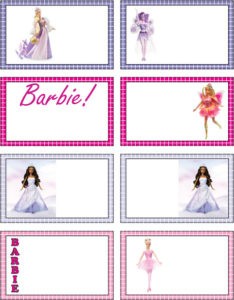 Barbie Gift Tags