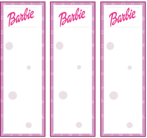 Barbie Purple Bookmark