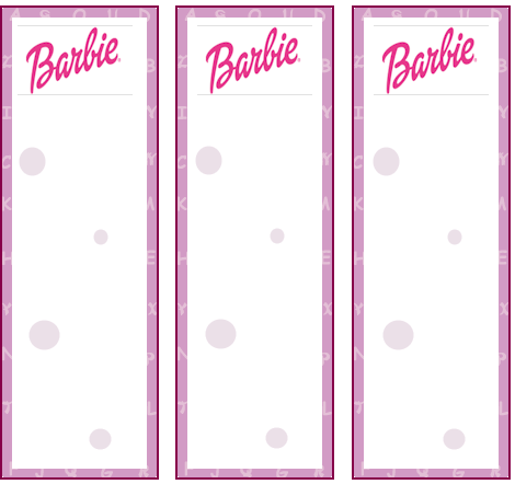Barbie Purple Bookmark Bookmarks