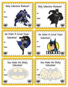 Batman Valentines
