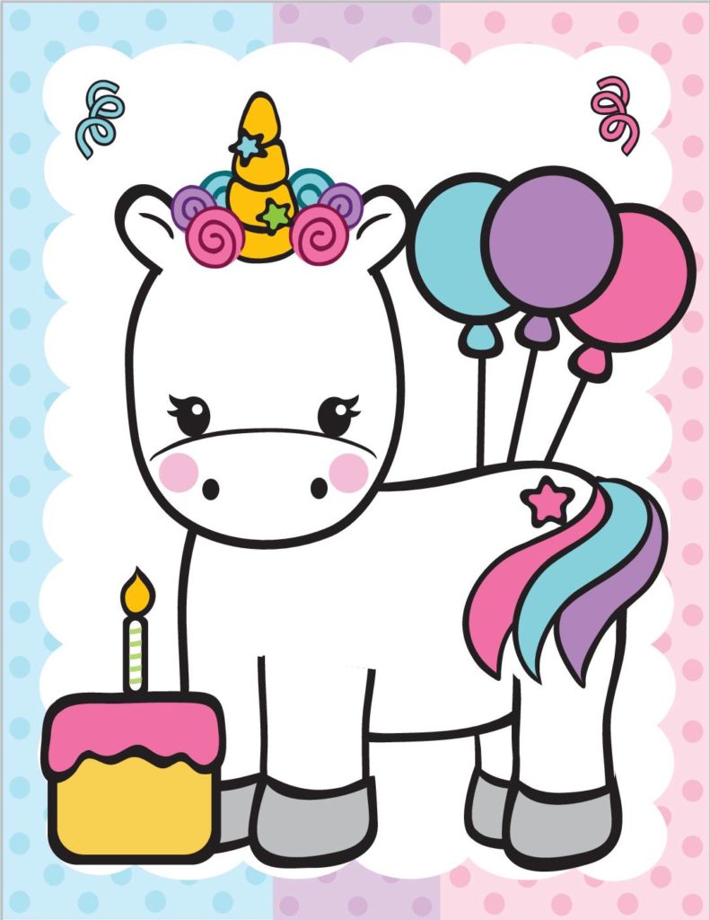 Bday Picture  Unicorn  pdf