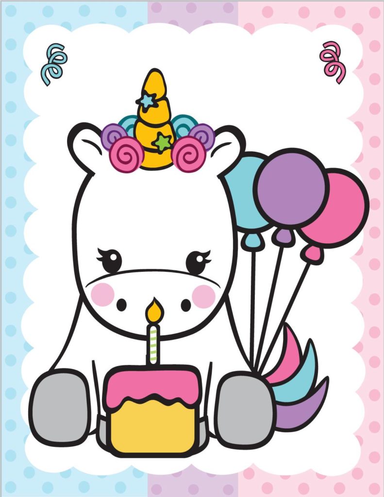Bday Picture Unicorn  pdf