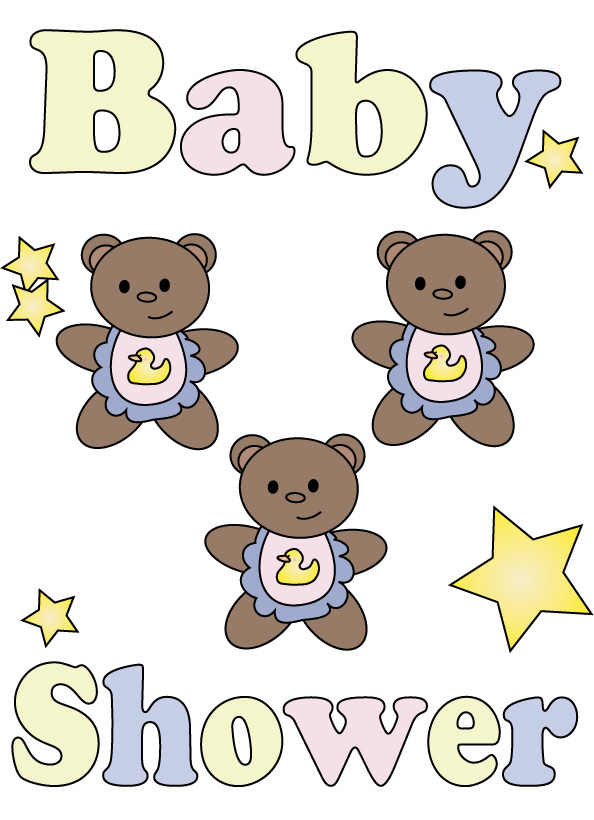 Bear Sign Triplets Party Decorations