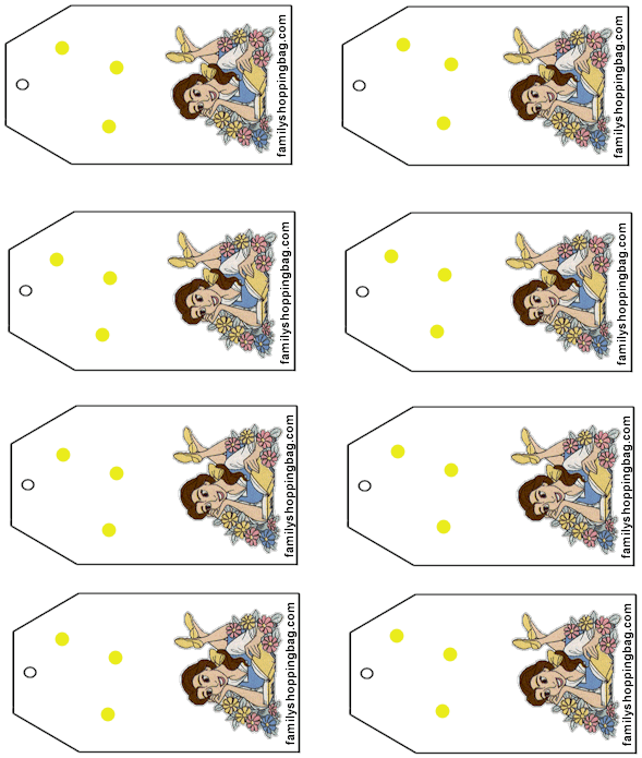 Beauty & the Beast Gift Tag Gift Tags