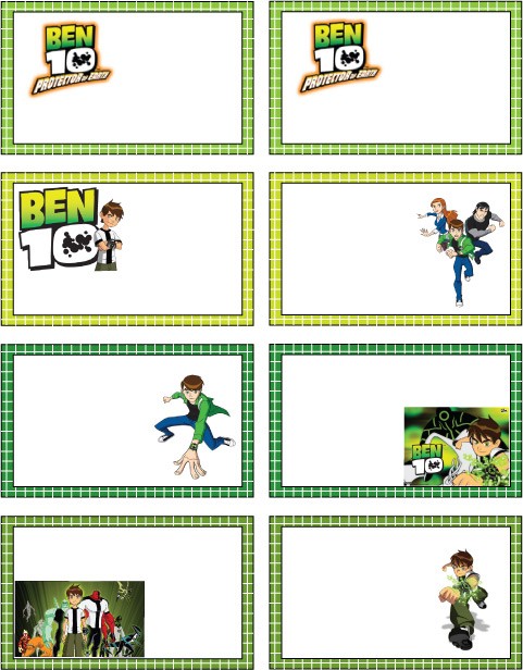 Ben 10 Gift Tag Gift Tags
